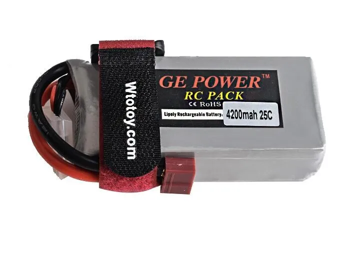 1pcs GE Power 7.4V 4200MAH 25C 2S li-po battery T plug for Wltoys 12428 RC car/RC boat | Игрушки и хобби
