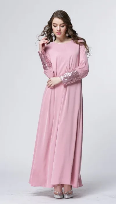 2017 новое поступление исламское мусульманское длинное платье для женщин Малайзия