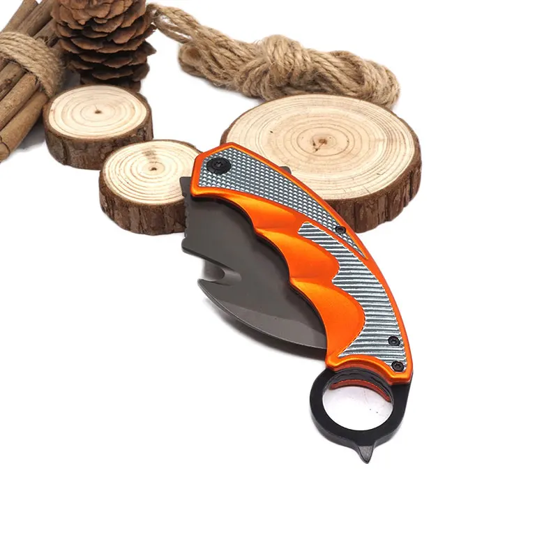 Складной нож Karambit тактический карманный для охоты на открытом воздухе 5Cr15Mov