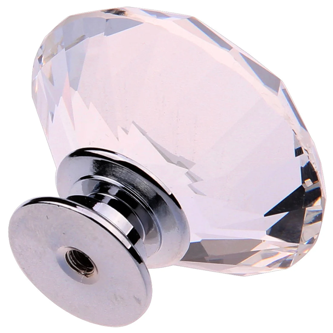 8X40 мм прозрачный кристалл Стекло двери дверные ручки Diamond фурнитура для шкафа