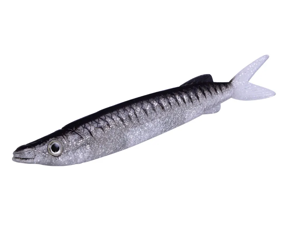 BALLEO, 1 шт., barracuda, глубокая морская Мягкая приманка, 22 см, 52 г, рыхлитель, силиконовая приманка, Большая искусственная имитирующая приманка, Аксессуары для рыбалки