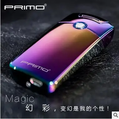 Magic Мощный USB Зажигалка перезаряжаемый электронный фонарь зажигалка аксессуары для сигарет плазменная сигара Arc Palse Thunder более легкий импульс - Цвет: Magic
