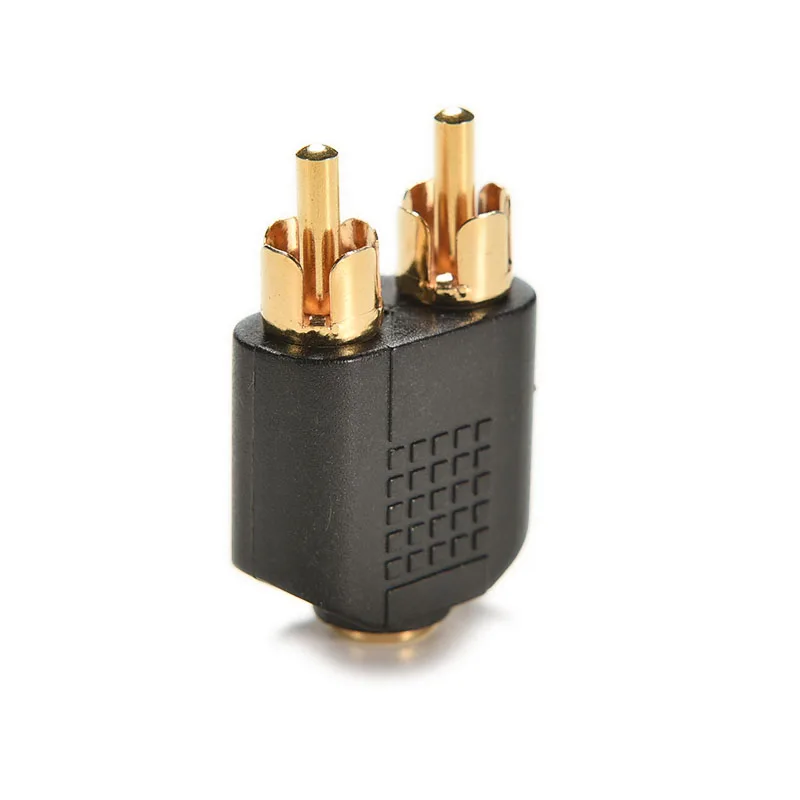 JETTING 3 5 мм аудио стерео разъем Женский до 2 RCA Мужской Аудио адаптер конвертер для