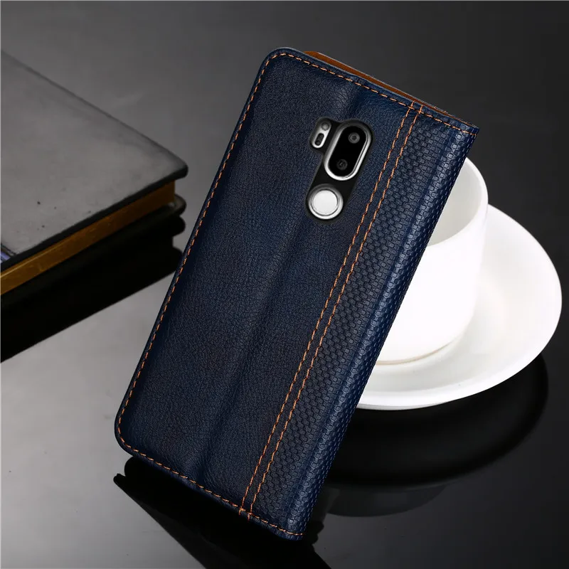 Фото Для LG G7 чехол ThinQ LG G7 чехол ThinQ кожаный флип-чехол для телефона с магнитной застежкой для LG G7 ThinQ G710EM G710 LM-G710 2018 чехол №5