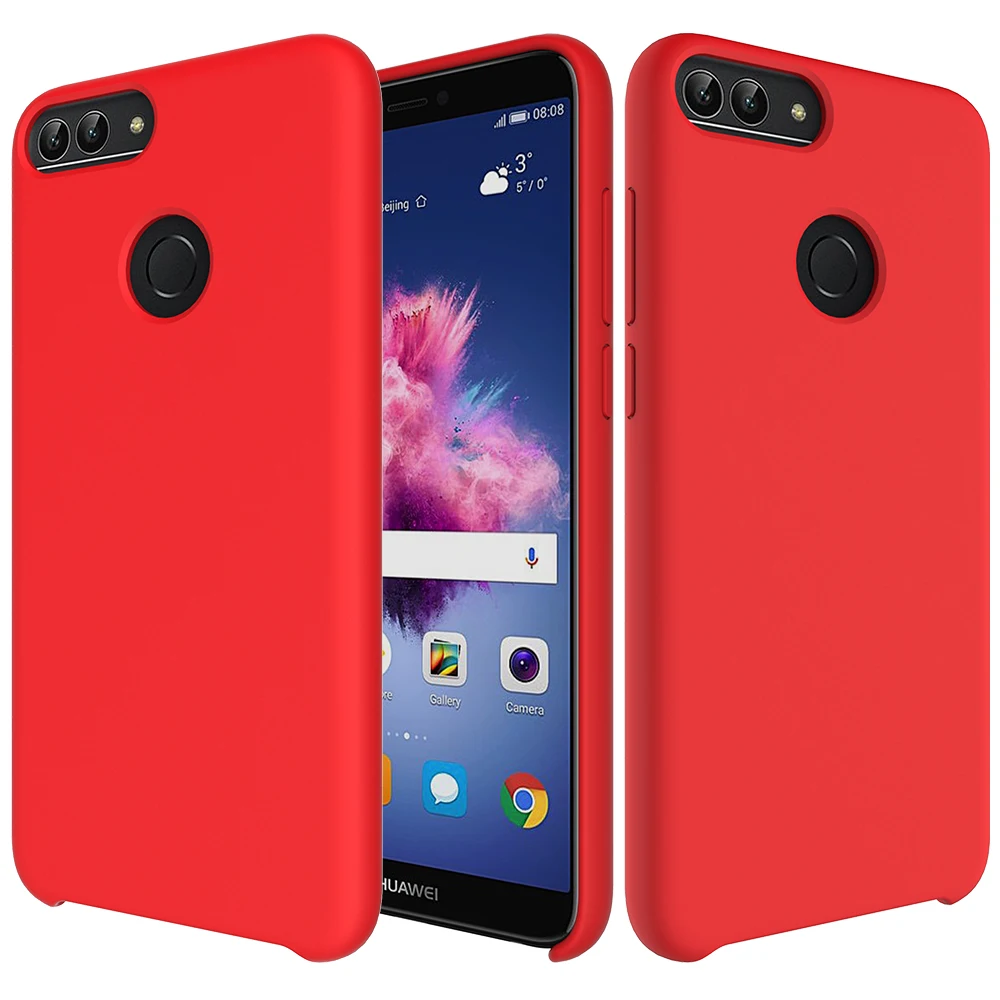 Huawei P Smart чехол мягкий жидкий силиконовый чехол для задней панели huawei P30 Pro P20 mate 20 Pro X Honor 9 10 Lite V20 8C 8X матовый чехол