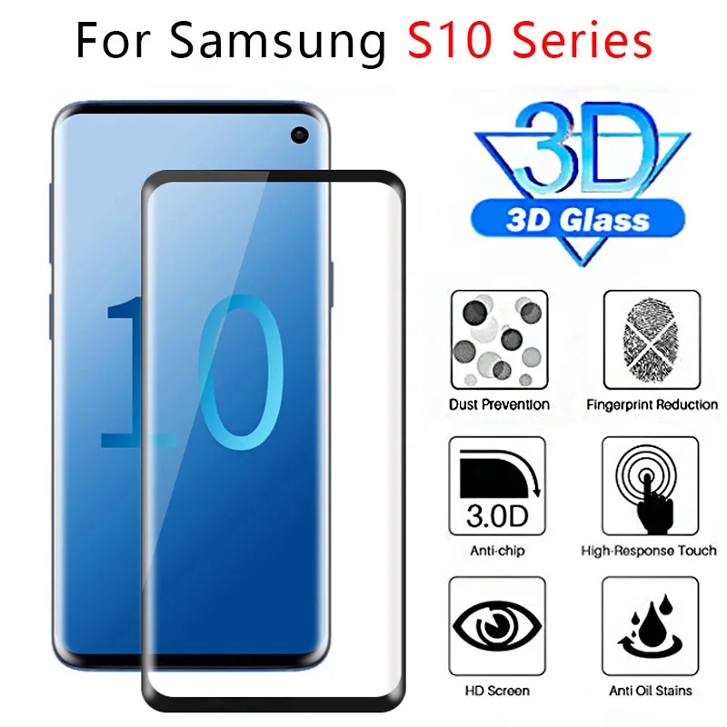 Защитное стекло закаленное для Samsung S10 E Plus S10e S 10 | Мобильные телефоны и аксессуары