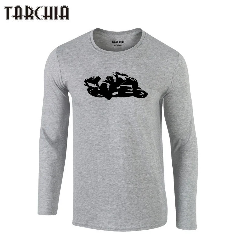 Футболки TARCHIA новый дизайн 2021 года футболки из 100% хлопка с длинным рукавом