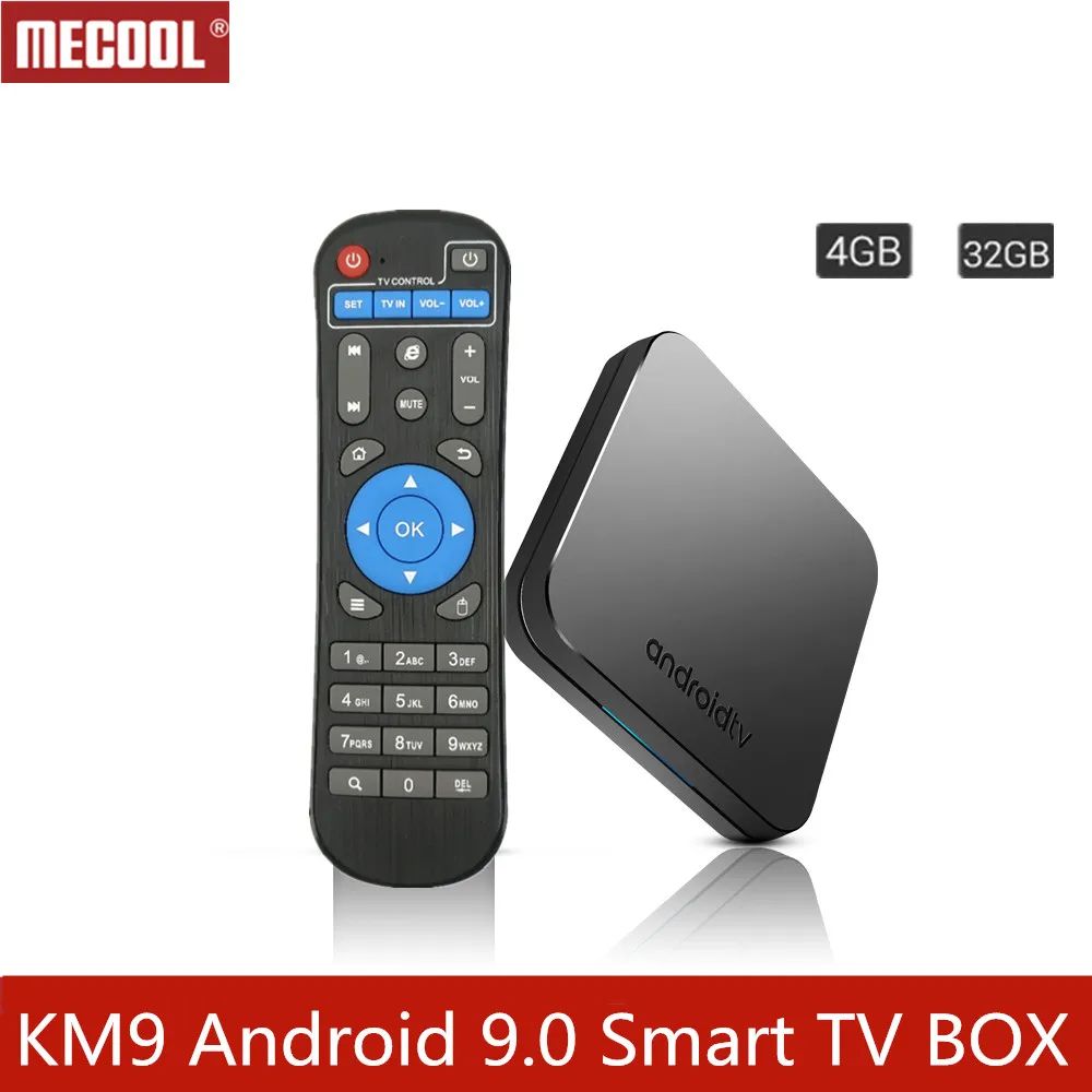 MECOOL KM9 Android 9 0 Smart ТВ Box 4 Гб DDR4 Оперативная память 32 ГБ Встроенная 2 г/5G WiFi BT 1 USB 3
