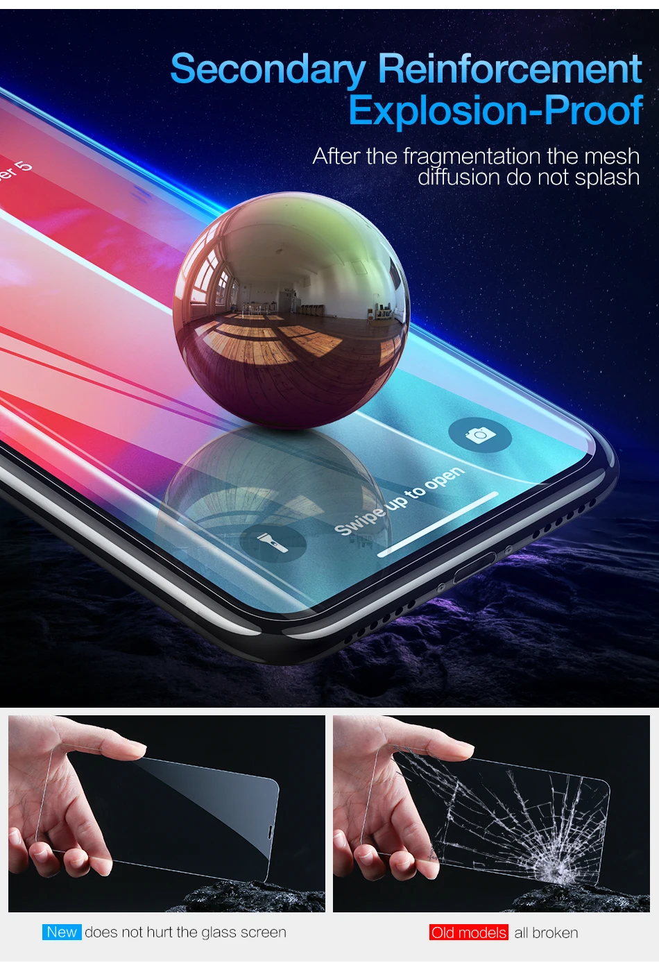 CASEIER HD закаленное стекло для iPhone XS Max XR Защитное стекло для iPhone X XS Max XR 8 7 6 6S 5S защита экрана