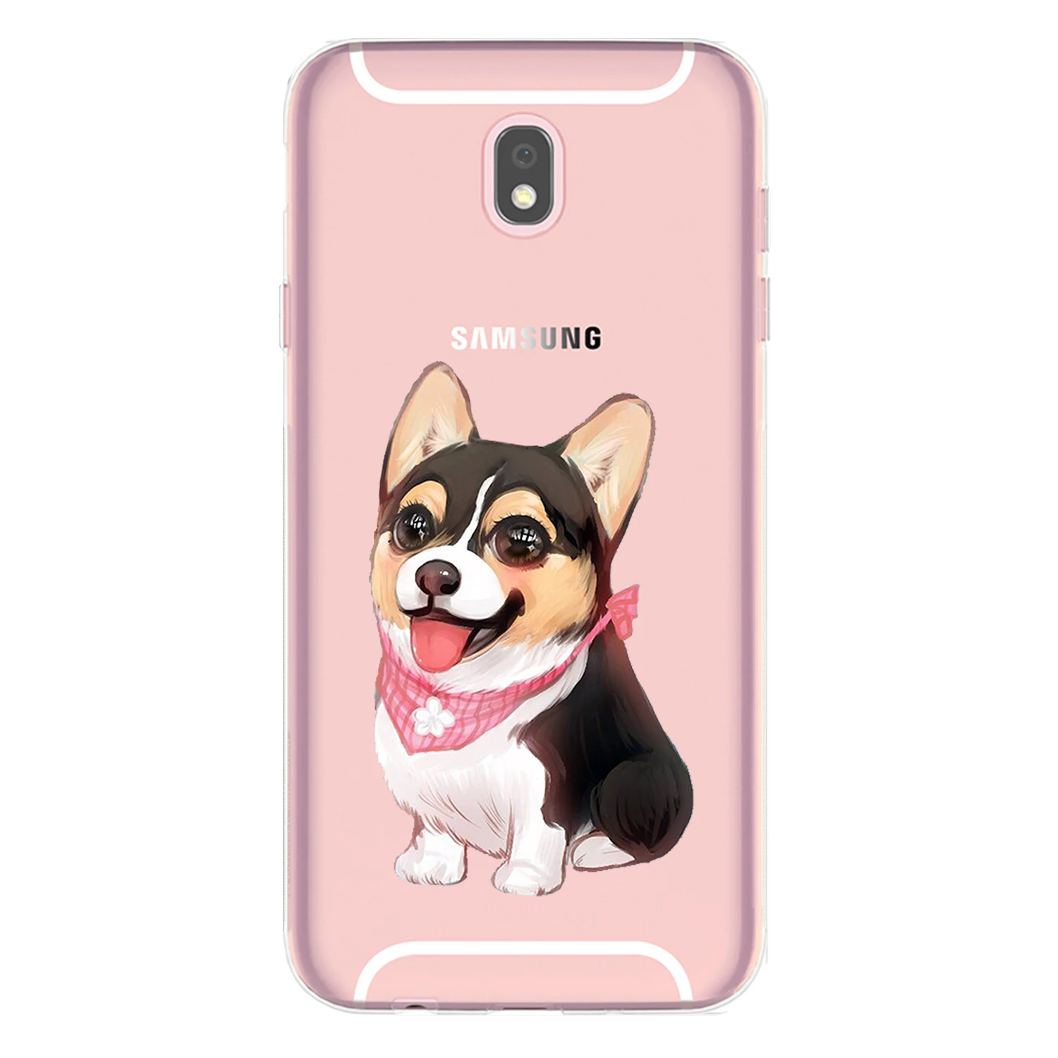 For Samsung Galaxy J5 2017 Case 5.2&quot J530 EU Version Soft TPU Silicone Cute Pet Kitten Cat Flower Dog Monkey Painted Phone Cover |