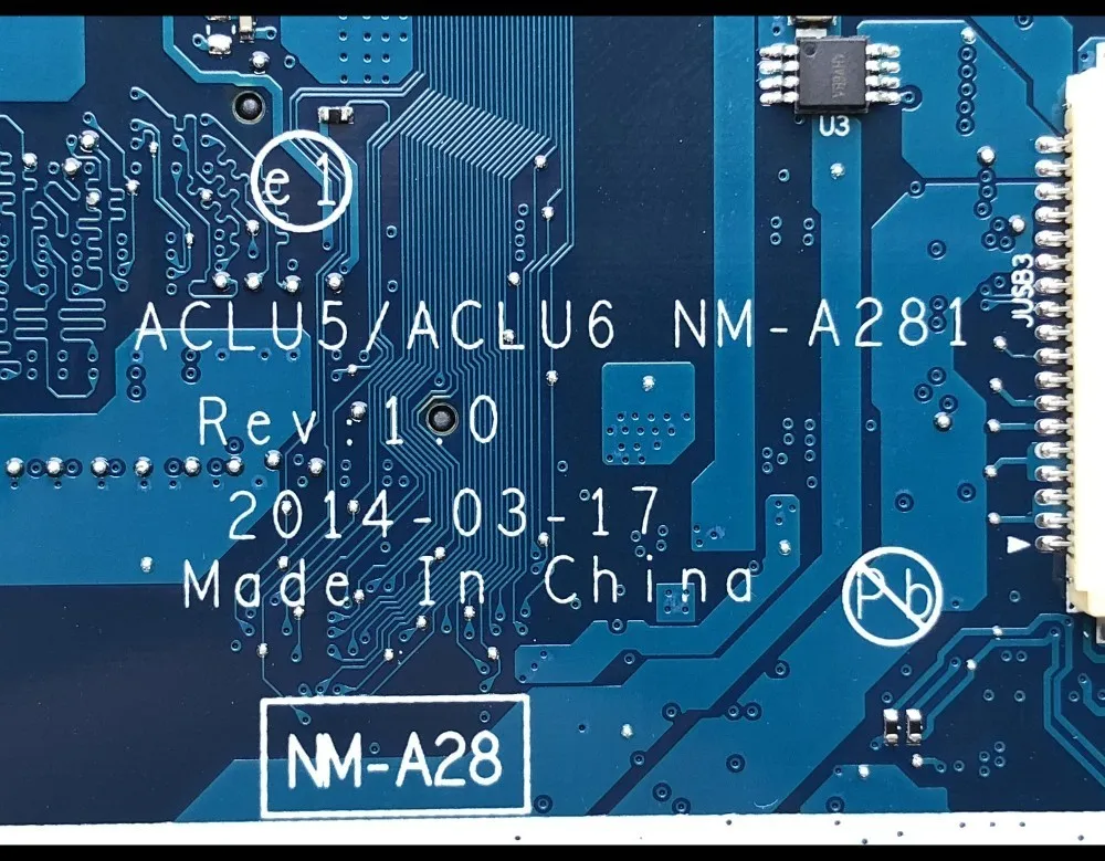 Оптовая продажа ACLU5/ACLU6 материнская плата для ноутбука Lenovo NM A281 DDR3 100% полностью