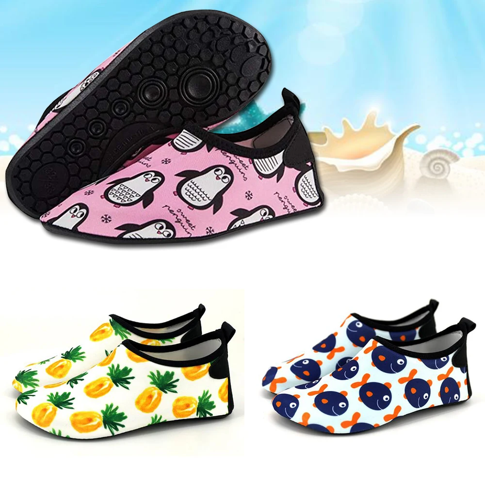 New Summer Kid Diving Shoes Unisex Beach Pineapple Cartoon Swimming Water Anti Slip Sport Surfing Underwater D35 |