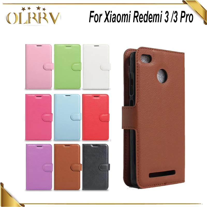 Чехол Кошелек противоударный с карманом для карт Xiaomi Redemi 3/3 Pro Кожаный чехол