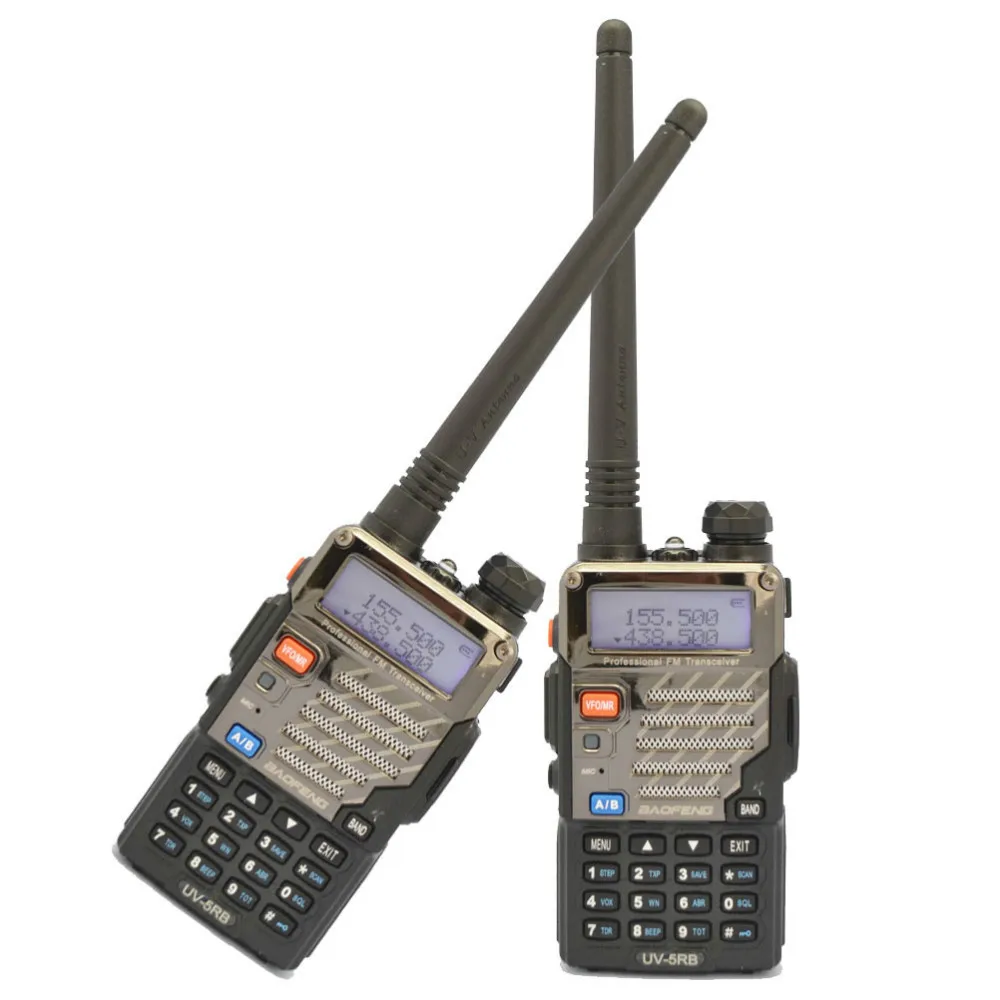 2-PCS New 2016 Black BaoFeng UV-5RB Walkie Talkie136-174&400-520MHz Two Way Radio with Free Shipping