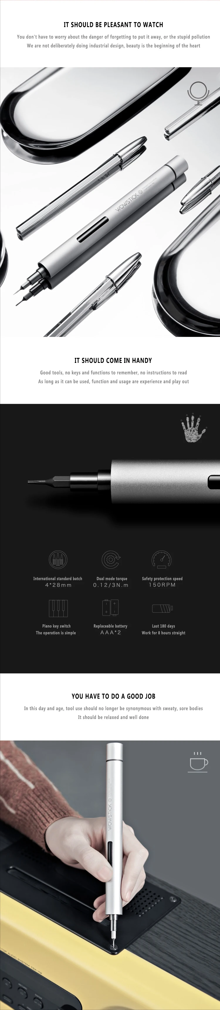 XIAOMI Mijia Wowstick попробуйте 19 в 1 Электрический отвертка комплект Магнитный винт Postion Memory pad умный дом Комплект продукт