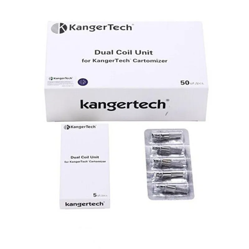 50 шт. 1 5 Ом 1.8ohm оригинал Kanger Модернизированный сменная деталь двойная катушка