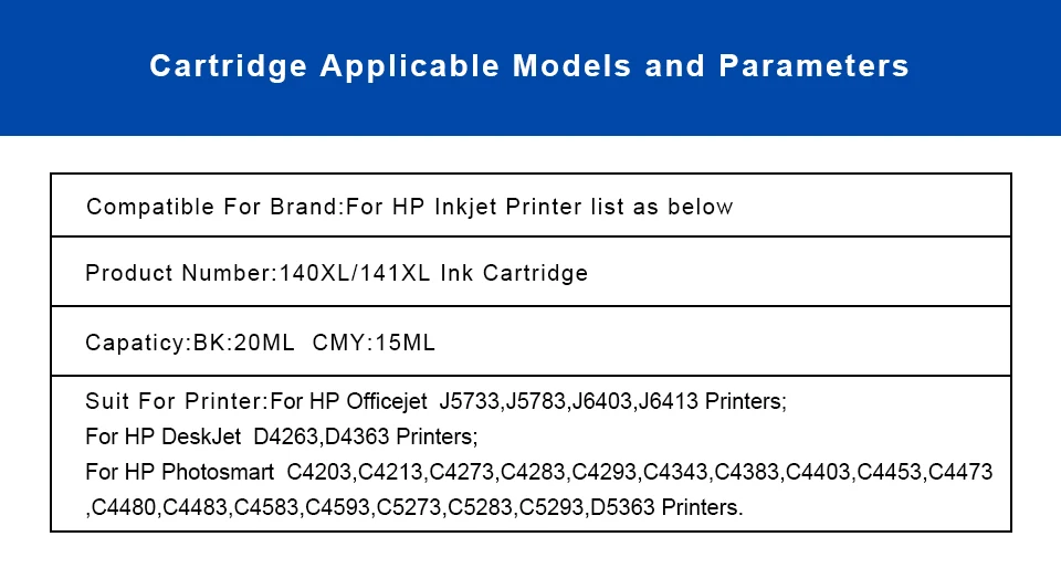 INKARENA переработанный чернильный картридж Замена для HP140 141 XL D4263 D4363 C4283 C4483 C4583 C5283 D5363 струйный принтер