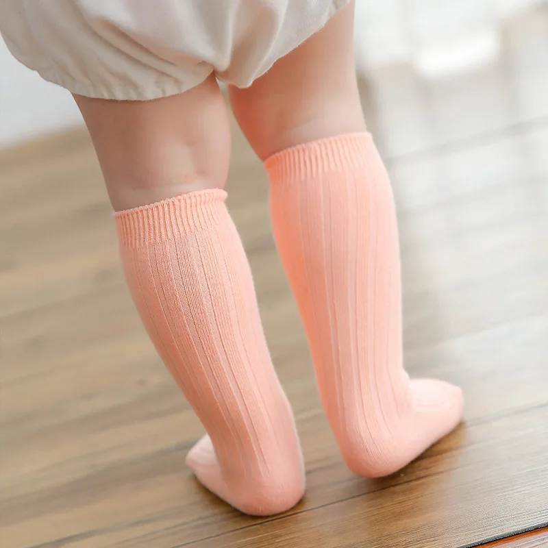 2018 г. Лидер продаж весенние детские гольфы из чистого хлопка для новорожденных