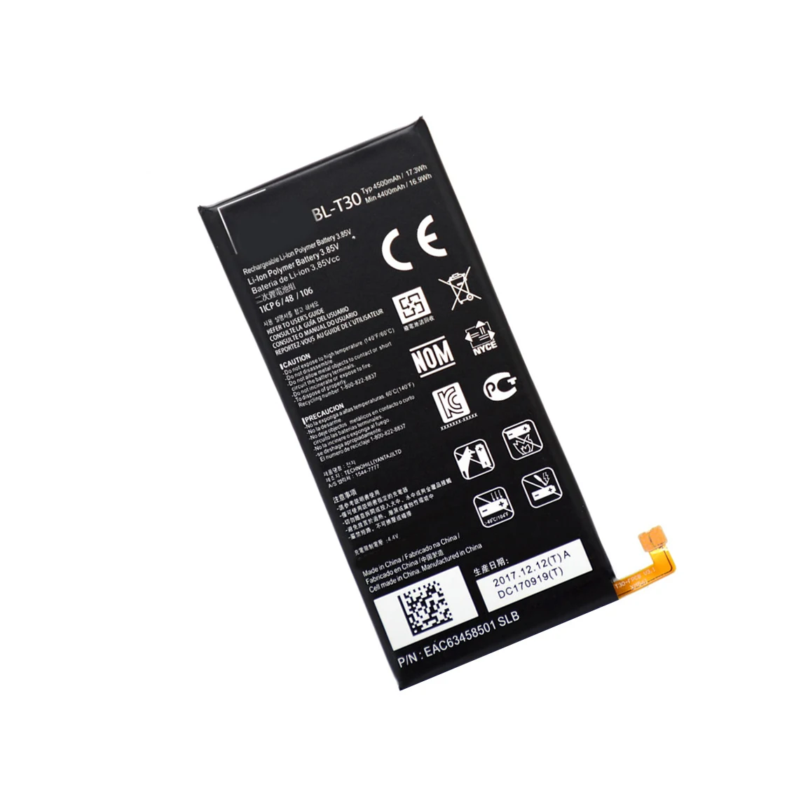 Высокое качество BL-T30 настоящий аккумулятор 4500 мАч для LG X power 2 II L64VL M320F M320N M322 L63BL K10 power M320 DSN M320TV Замена