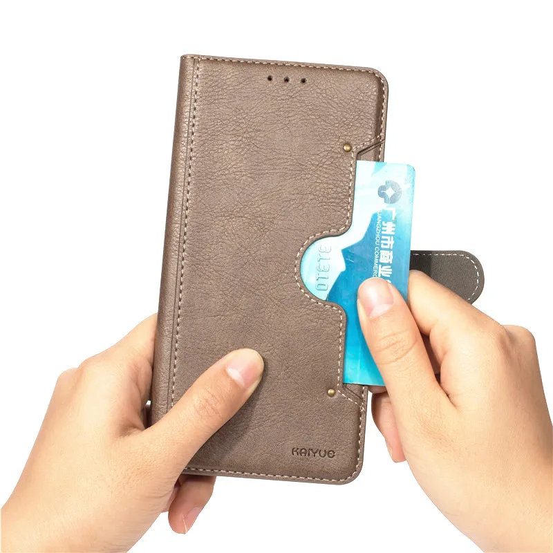 Роскошный высококачественный кошелек с отделением для карт кожаный чехол-книжка