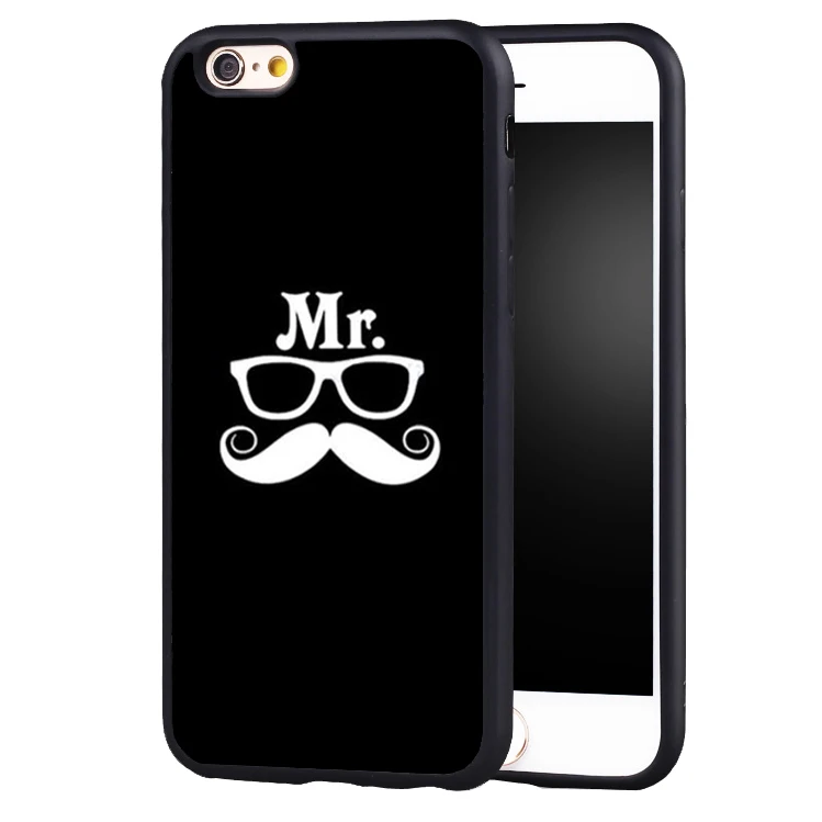Mr. и Mrs. пара BFF лучшие друзья любовь полный защитный чехол для iPhone X 8 7 плюс 6 S 5 5S 5C se