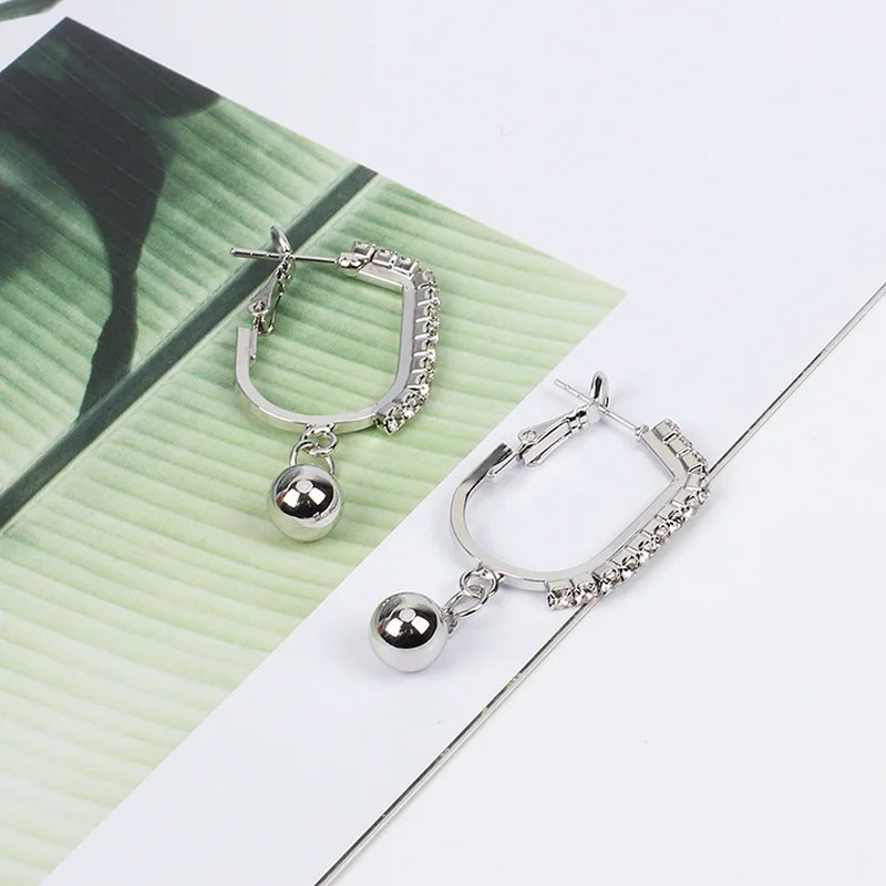 Простые геометрические висячие серьги в стиле барокко стразы для женщин