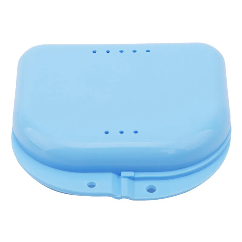 blue Organzier коробка для хранения протеза, коробка, чехол для зубных ложных зубов, контейнер для прибора, ортодонтический, Защита рта, пластиковый контейнер для хранения - Цвет: blue