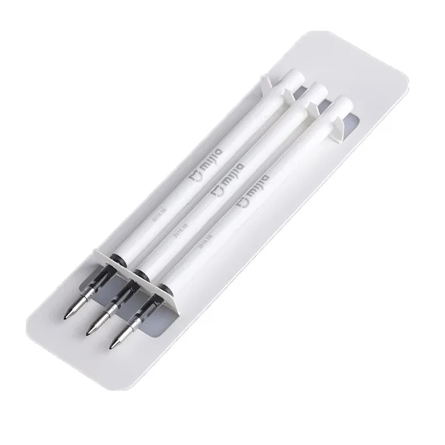 3 black refills Xiao mi jia Sign Pen с коробкой mi Pen 9,5 мм Signing Pen PREMEC Smooth Switzerland Refill mi Kuni Japan чернила черные, голубые чернила заправки - Цвет: 3 black refills