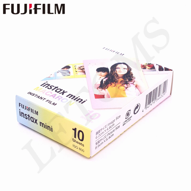 Оригинальная Fujifilm 10 листов Instax Mini новая фотобумага Macaron для 8 7s 25 50s 90 9