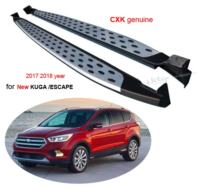 Бег подножка профильная балка для Ford Escape/Kuga 2013-, CXK натуральная, BM модели-хиты продаж, настоящее утолщаются из алюминиевого сплава