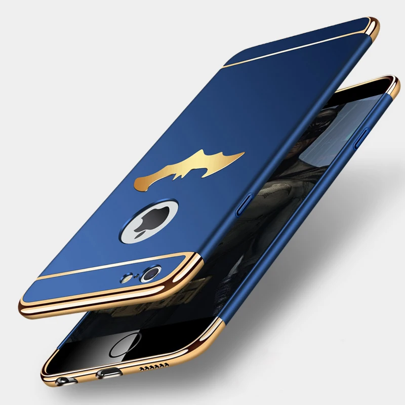 Роскошный чехол из поликарбоната для телефона iPhone X XS XR MAX 7 8 Plus Coque 3 в 1 360 Защитный
