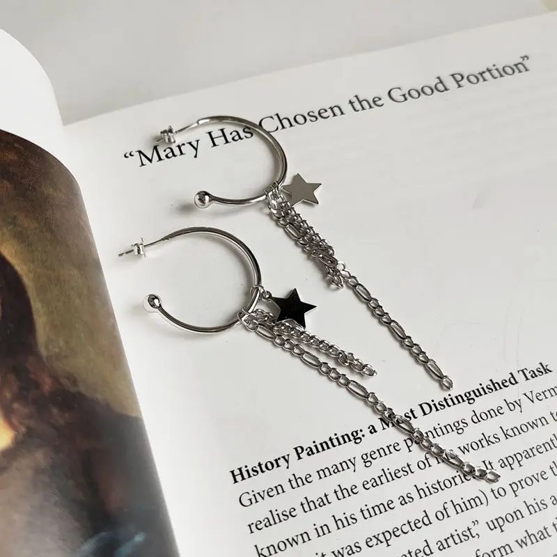 Женские длинные серьги-гвоздики из серебра 925 пробы | Украшения и аксессуары