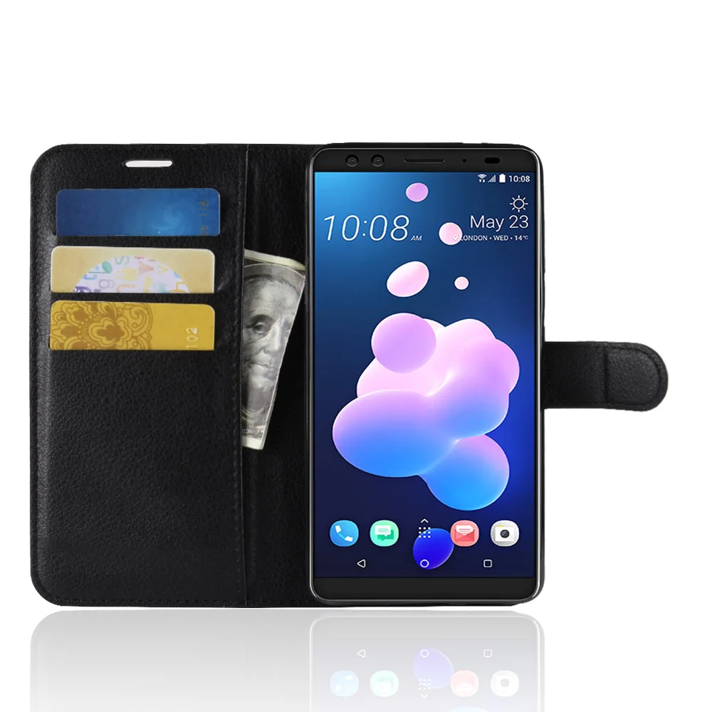 Модный брендовый кожаный чехол кошелек gligle для HTC U12 Plus защитный