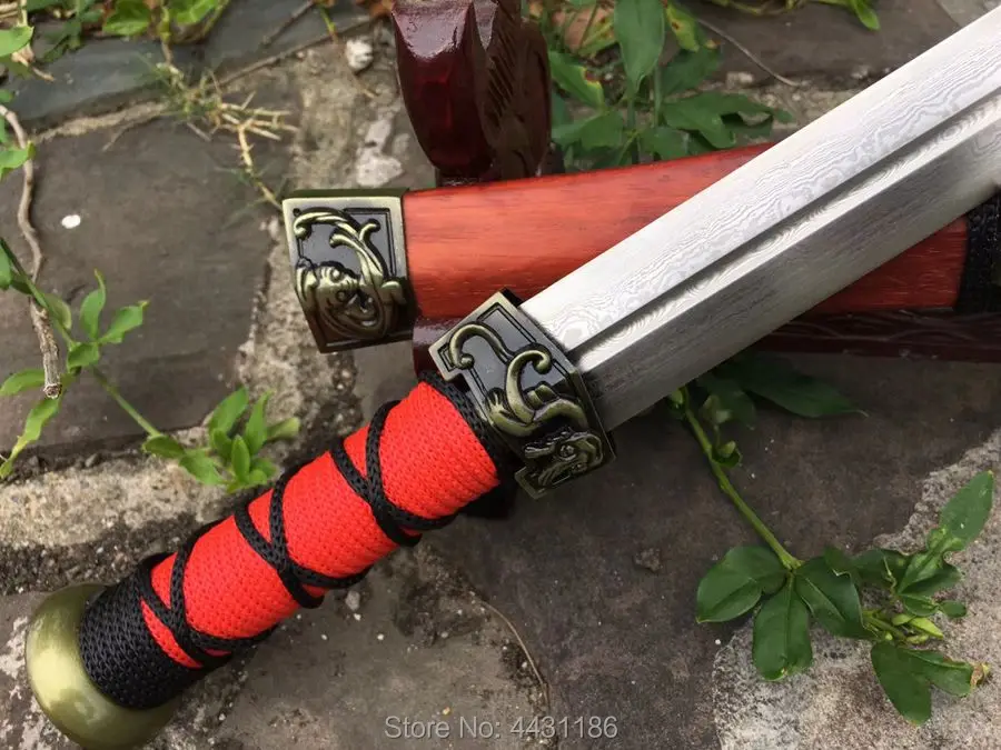 40 см * переносной удобный меч для самообороны китайский свернутый узор сталь