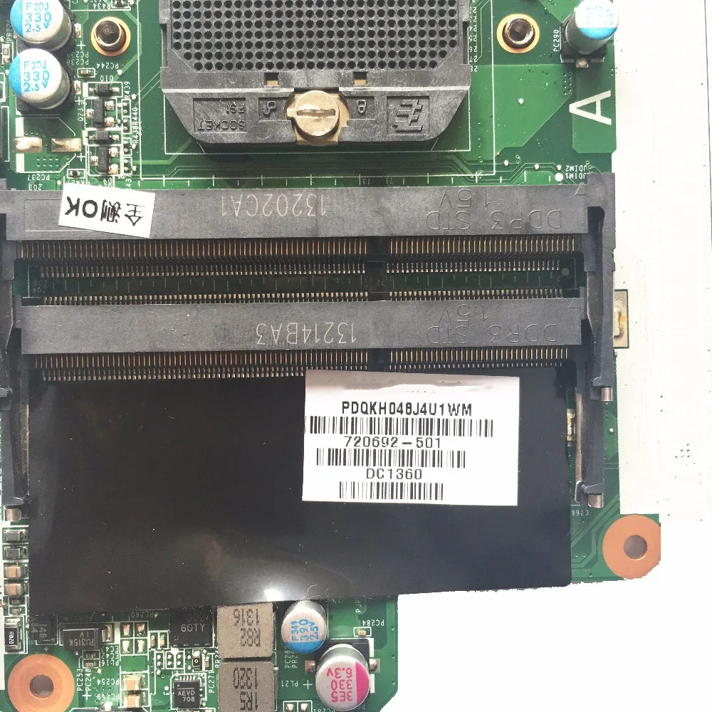 Материнская плата для ноутбука HP 15-E 17-E Series 720692-001 720692-501 DA0R75MB6C0 HD8670M/1 ГБ полностью