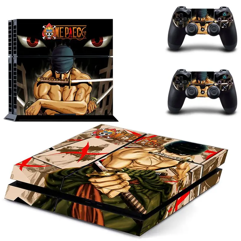 NO.8 HOMEREALLY наклейка s PS4 кожа классическое аниме одна штука 4 HD наклейка для playstation 4 консоль и контроллер кожи Ps4 аксессуар - Цвет: NO.8