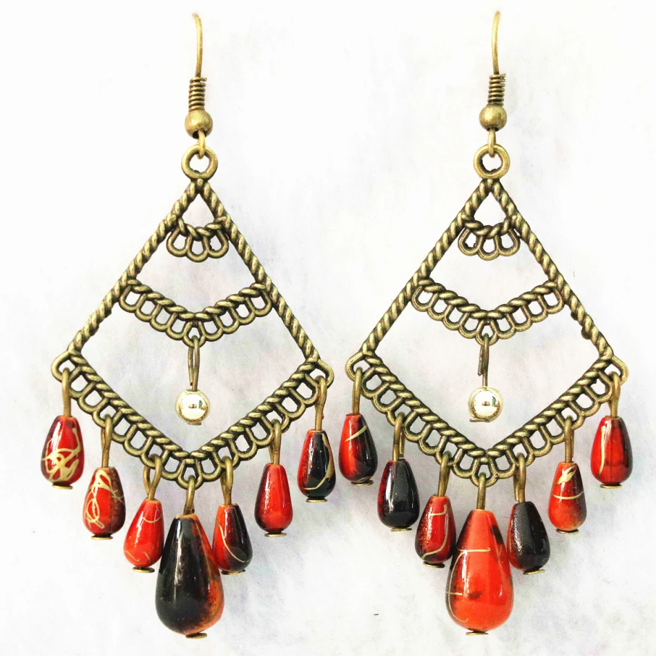 Новые серьги кисточки с цветком Висячие высокого качества красивые модные