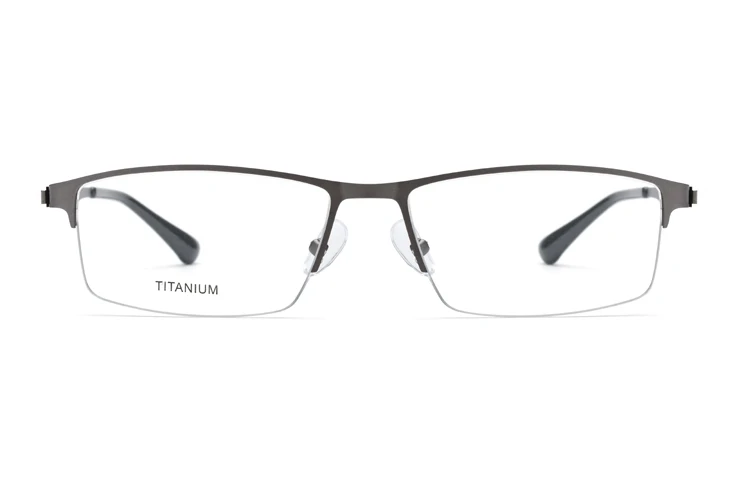 Мужские квадратные Рецептурные очки Оправа очков из титанового сплава 2018 синие