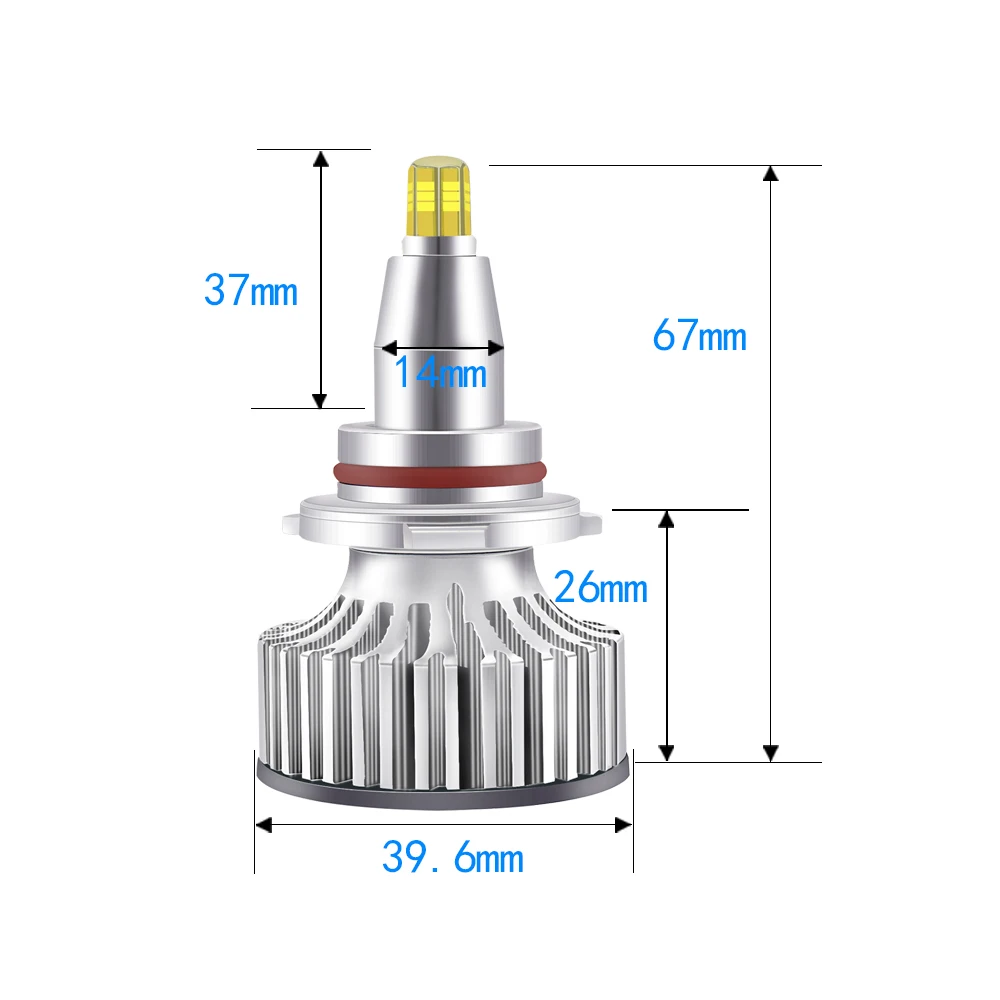 Рейч светодиодный Canbus H1 H3 H7 H11 HB3 9005 HB4 9006 9012 6-по бокам 3D светодиодный головной светильник s Mini 90W 18000LM автомобильный светильник лампы 360 градусов 6000K