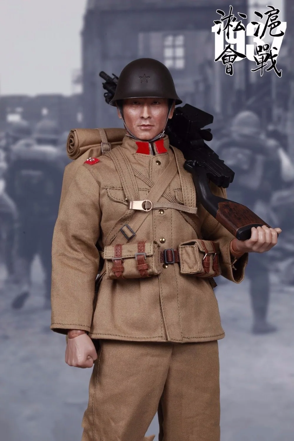 

Collectible Full Set Figure 1/6 Scale Japanese Army Taisho Type 11 Light Machine Gun Gunner Figure for Gift