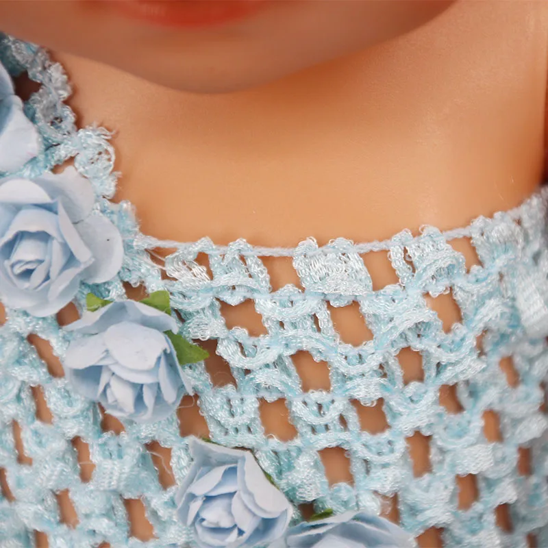 LUCKDOLL5 цвет свадебное платье подходит 18 дюймов Американский 43 см Кукла одежда аксессуары, игрушки для девочек, поколение, подарок на день рождения