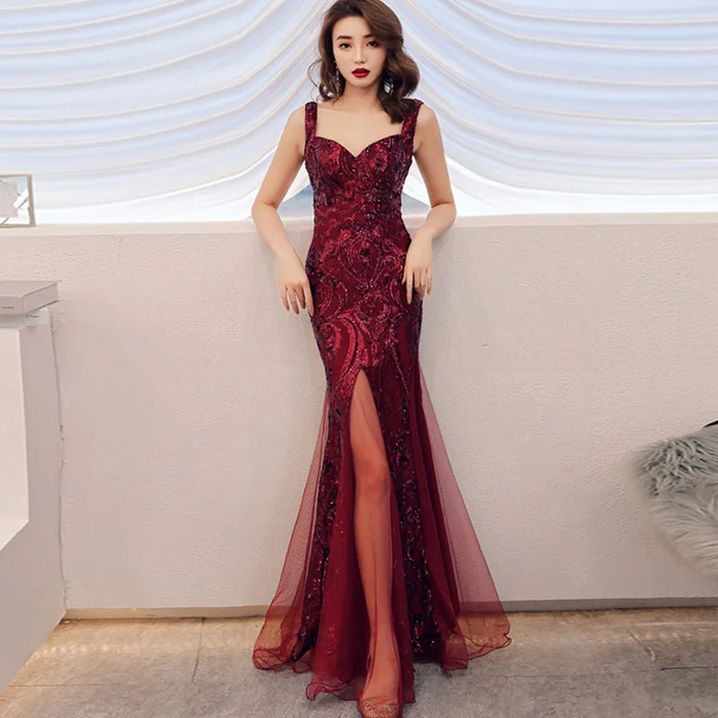 Роскошное женское длинное вечернее платье в стиле знаменитостей сексуальное