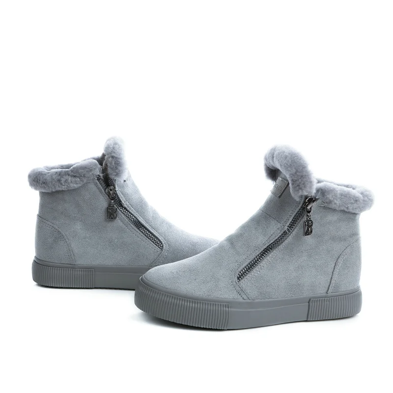 Брендовые женские ботинки женская зимняя обувь теплые зимние модные замшевые