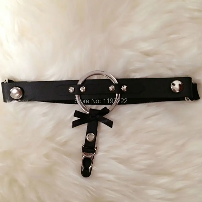 Сексуальный панк рок готический 100% ручной работы кожаный подвязка для ног с
