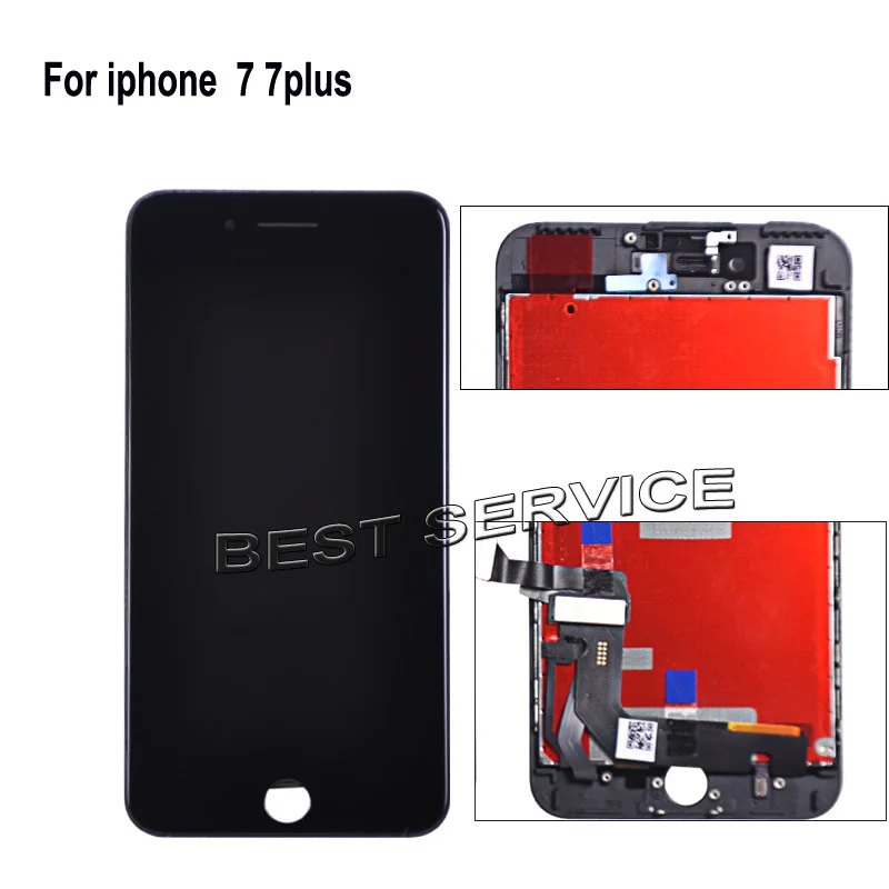 ЖК-дисплей для iphone 5s 5c 6 plus 6s 7 сенсорный экран с дигитайзером в сборе сменный белый
