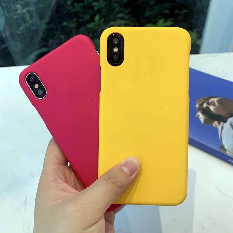 Защитный чехол для Apple iPhone SE Матовый Жесткий пластиковый Чехол карамельных