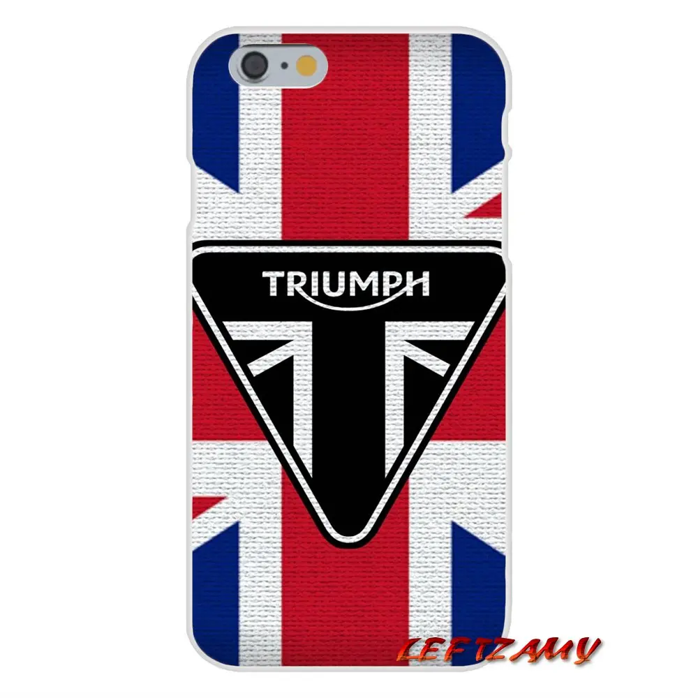Для iPhone X XR XS MAX 4 4S 5 5S 5C SE 6 6S 7 8 Plus ipod touch Triumph аксессуары для мотоциклов чехлы