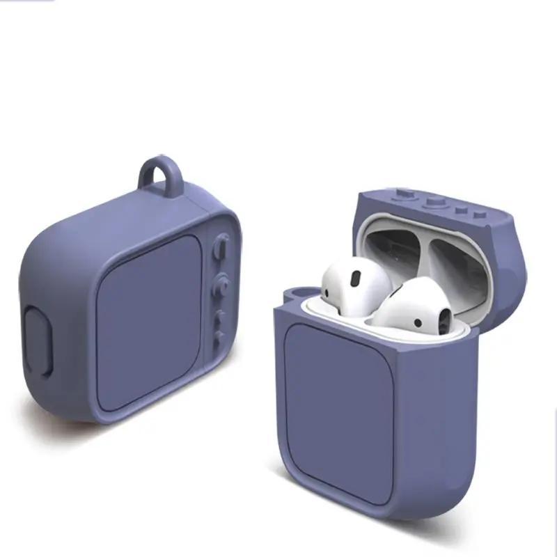 Для AirPods зарядный ящик для телевизора Силиконовый водонепроницаемый ударопрочный защитный чехол Bluetooth Беспроводная коробка для наушников - Цвет: A4