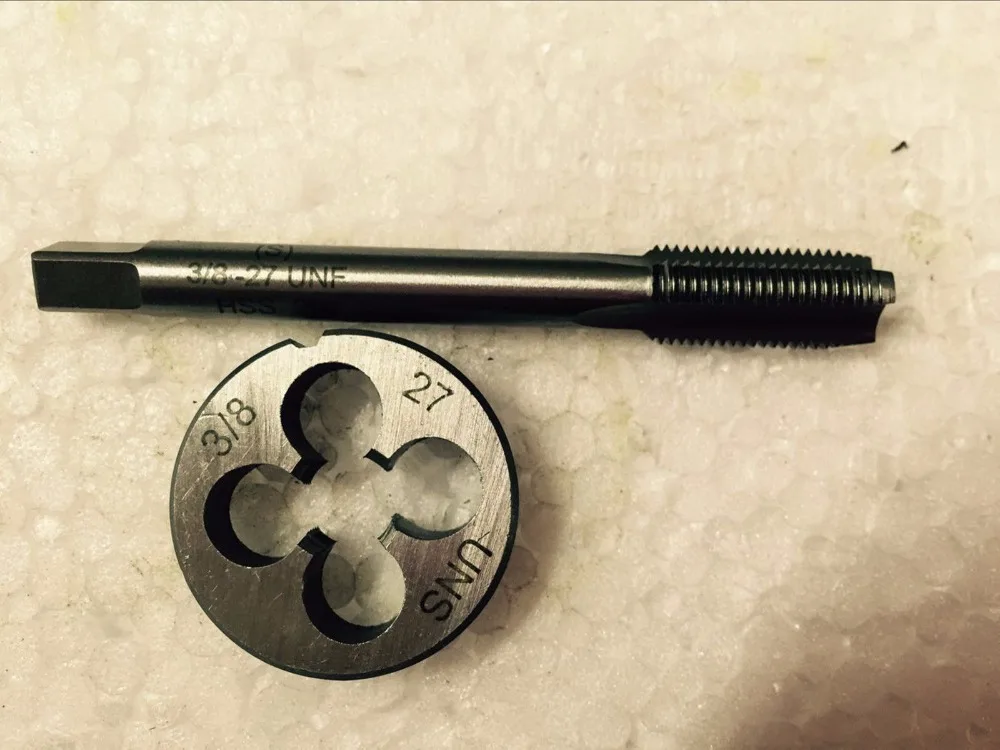 1 комплект ручной штамп из быстрорежущей стали и резьбовой кран 3/8 дюйма 16UNC 18UNS 20UN