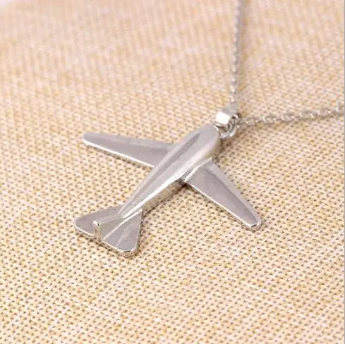 Big Size Airplane Pendant Necklace for women Alloy Fashion Plane cool Hip Hop Jewelry Christmas Gifts | Украшения и аксессуары